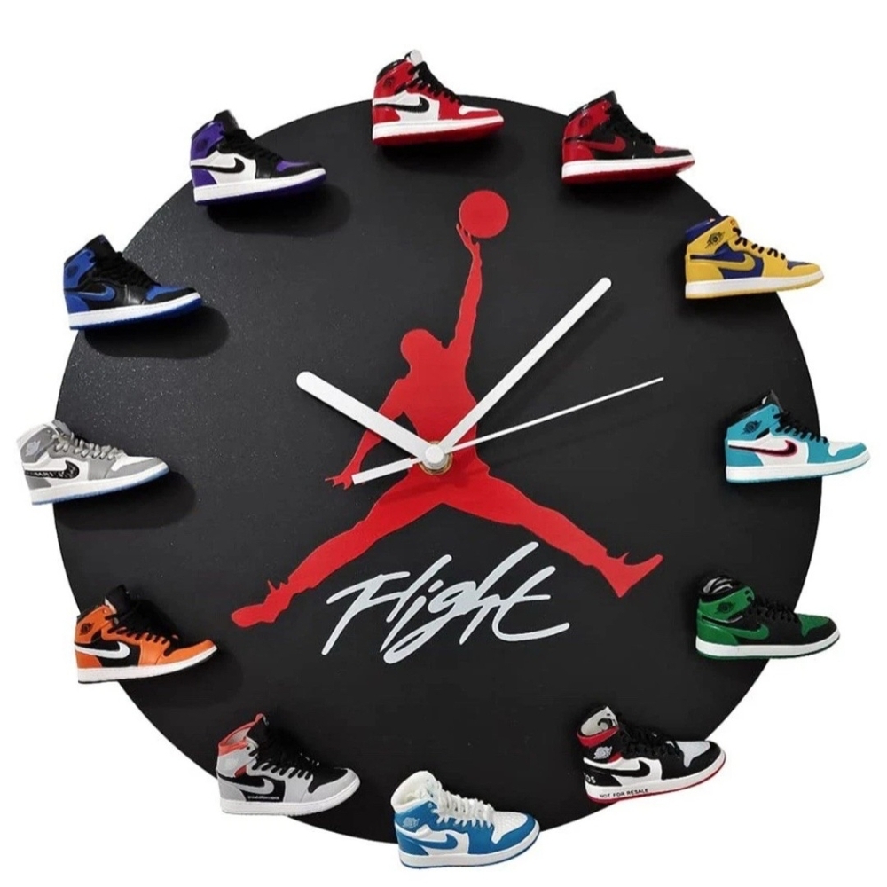 Jordan Multicolor Sneaker Wall Clock